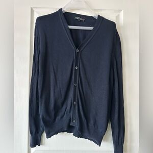 Simon’s Italian Dark navy cardigan size M